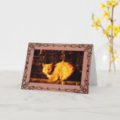 Cat Condolence Card Karte (Gelbe Blume)
