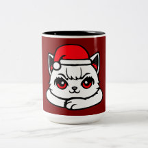 Cat Confident Santa Hat Crossed Arms Christmas