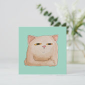 Cat Control Einladung (Stehend Vorderseite)