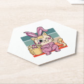 Cat Cosplayer Oster Bunny Costume Eierkörbchen Untersetzer (angewinkelt)