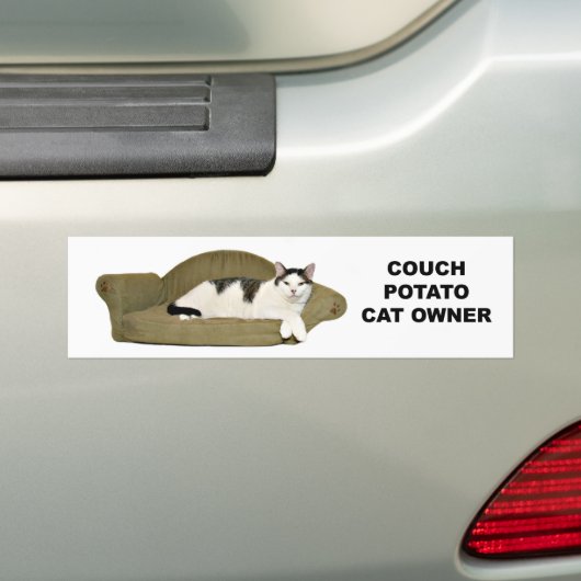 Cat couch Potato Autoaufkleber (Auf Auto)