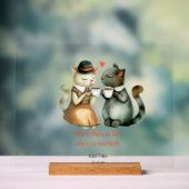 Cat Couple Acrylschild (Neutral)