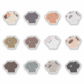 Cat Couple Aufkleber (Vorderseite)