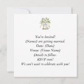 Cat Couple for Wedding Save the Date Einladung (Rückseite)