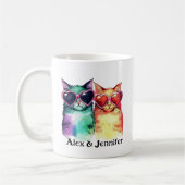 Cat Couple Kaffeetasse (Links)