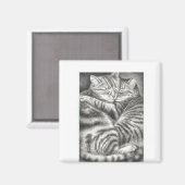 Cat Couple Magnet (Vorderseite/Rückseite)