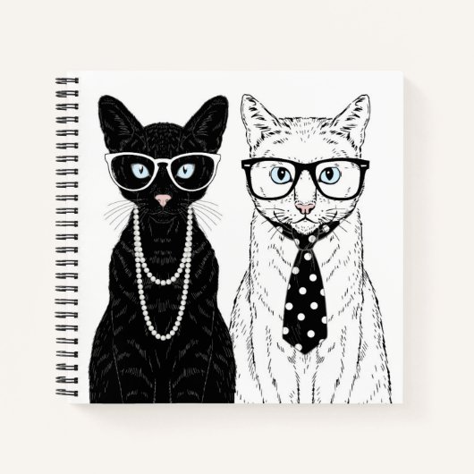 Cat Couple Notizblock (Vorderseite)