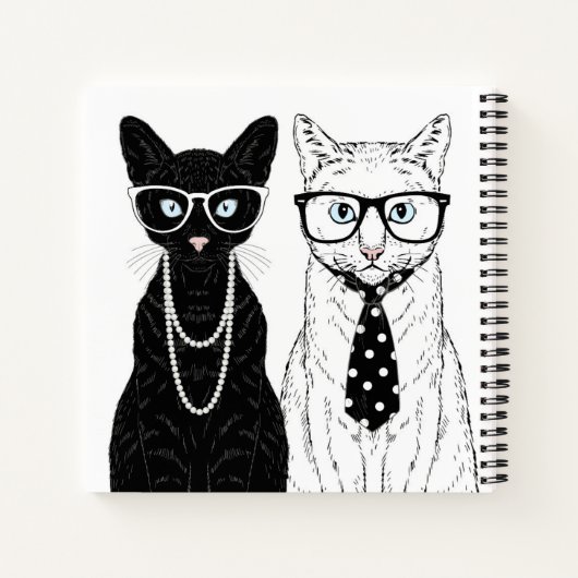 Cat Couple Notizblock (Rückseite)