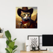 Cat Cowboy Poster (Heimbüro)