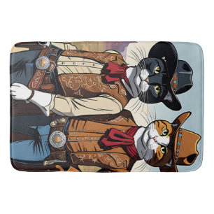 Cat Cowboys Badematte