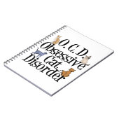 Cat Crazy besessen Notizblock (Linke Seite)