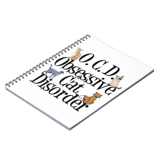 Cat Crazy besessen Notizblock (Linke Seite)