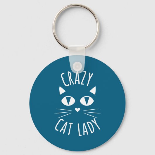 Cat Crazy Cat Lady Funny Cat Lover Mother's Day Bi Schlüsselanhänger (Vorderseite)