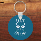 Cat Crazy Cat Lady Funny Cat Lover Mother's Day Bi Schlüsselanhänger (Vorderseite)