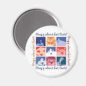 Cat Crazy Magnet (Vorderseite/Rückseite)