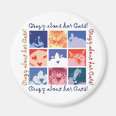 Cat Crazy Magnet (Vorne)
