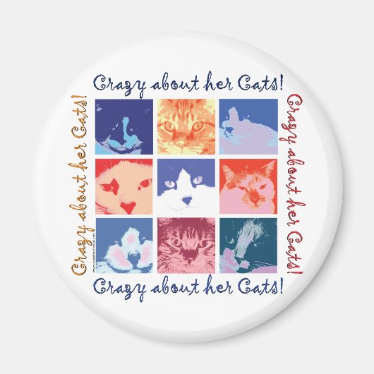 Cat Crazy Magnet (Vorne)