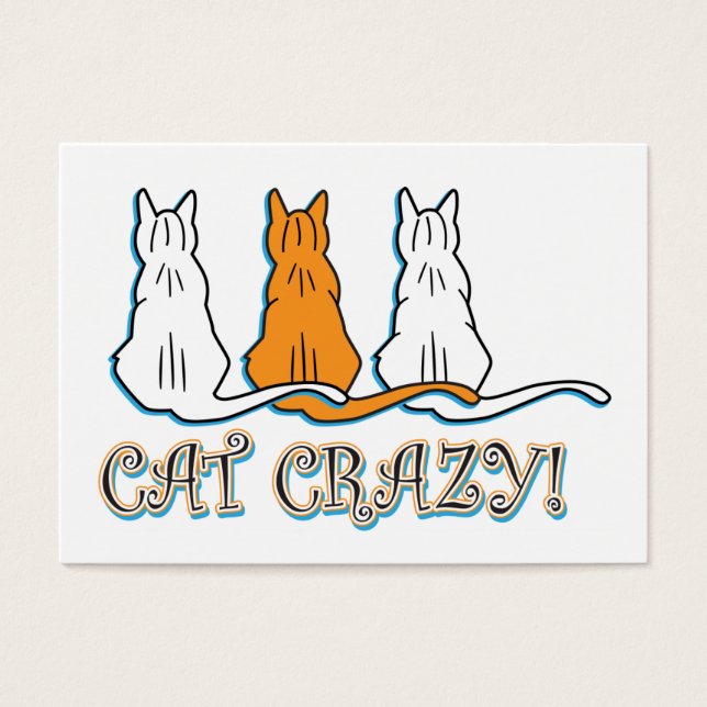 Cat Crazy Orange Tabby Cats (Vorderseite)
