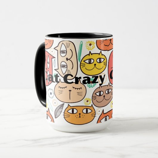 Cat Crazy Tasse (Vorderseite Links)