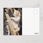 Cat Crescendo – Surrealist Art Postcard Postkarte (Rückseite)