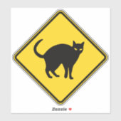 Cat Crossing Aufkleber (Blatt)