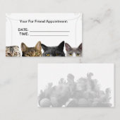 Cat Crowd Business Termin Karten (Vorne/Hinten)
