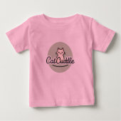Cat Cuddle Niedlich Cartoon Kitty T - Shirt (Vorderseite)
