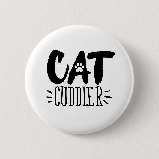 Cat Cuddler Happy Cuddler Ästhetische Katzen Bilde Button (Vorderseite)