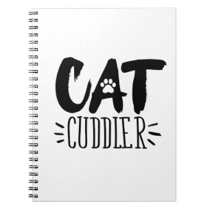 Cat Cuddler Happy Cuddler Ästhetische Katzen Bilde Notizblock