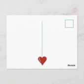 Cat Cupid Valelentinstag Postkarte (Rückseite)