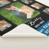 Cat Custom Foto Collage verblichene Grenzen Schwar Sherpadecke (3/4)