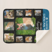 Cat Custom Foto Collage verblichene Grenzen Schwar Sherpadecke (Vorderseite (Horizontal))