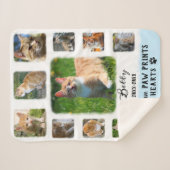 Cat Custom Foto Collage verblichene Grenzen weiß b Sherpadecke (Vorderseite (Horizontal))