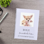 Cat Custom Foto Lavendel Planer<br><div class="desc">Ein Lavendel, violetter Hintergrund. Personalisieren und fügen Sie ein Foto, ein Jahr, einen Namen und einen Text hinzu. Der Name ist schwarz geschrieben mit einem großen, modernen Handschrift Schrift.</div>