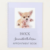 Cat custom Foto lavender 2026 Planer (Vorderseite)