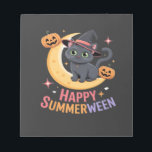 Cat Cute Halloween Aesthetic Essential T-Shirt Notizblock<br><div class="desc">Cat Cute Halloween Aesthetic Essential T-Shirt</div>