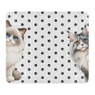 Cat Cutting Board, Food Prep Board Schneidebrett