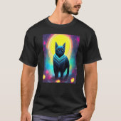 Cat Cyber Punk Weibliche Männer Frauen Mädchen T-Shirt (Vorderseite)
