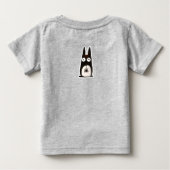 Cat d’Halloween + spider, Personalized Baby T-shirt (Rückseite)