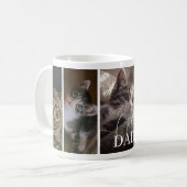 Cat Dad 5 Foto Collage Kaffeetasse (Vorderseite Links)