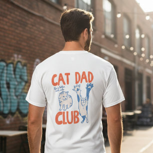 Cat Dad Club Cooles Geschenk für Katzenväter T-Shirt