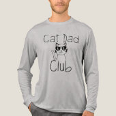 Cat Dad Club, Funny Cat Dad Tri-Blend Shirt (Vorderseite)