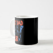Cat Dad Club Funny Life Is Better With Cats Kaffeetasse (Vorderseite Links)