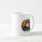 CAT DAD CLUB / Funny Retro misician Kaffeetasse (VorderseiteRechts)