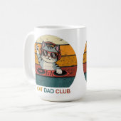 CAT DAD CLUB / Funny Retro misician Kaffeetasse (Vorderseite Links)