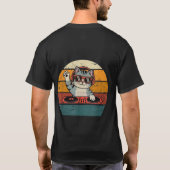 CAT DAD CLUB / Funny Retro misician T-Shirt (Rückseite)