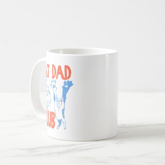 Cat Dad Club, Life Is Better With Cats, Cat Dad, F Kaffeetasse (Vorderseite Links)