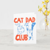 Cat Dad Club, Life Is Better With Cats, Cat Dad, F Karte (Gelbe Blume)