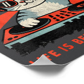 Cat Dad Club, Life Is Better With Cats, Cat Dad Fu Poster (Ecke)