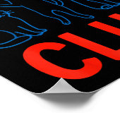 Cat Dad Club Life Is Better With Cats Father's Day Poster (Ecke)